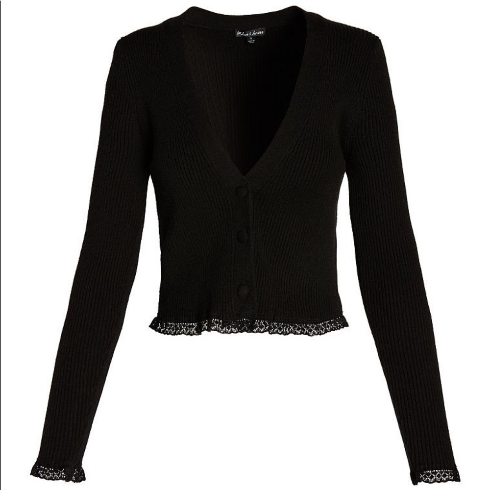 NWT For Love & Lemons VS Black Cardigan Small